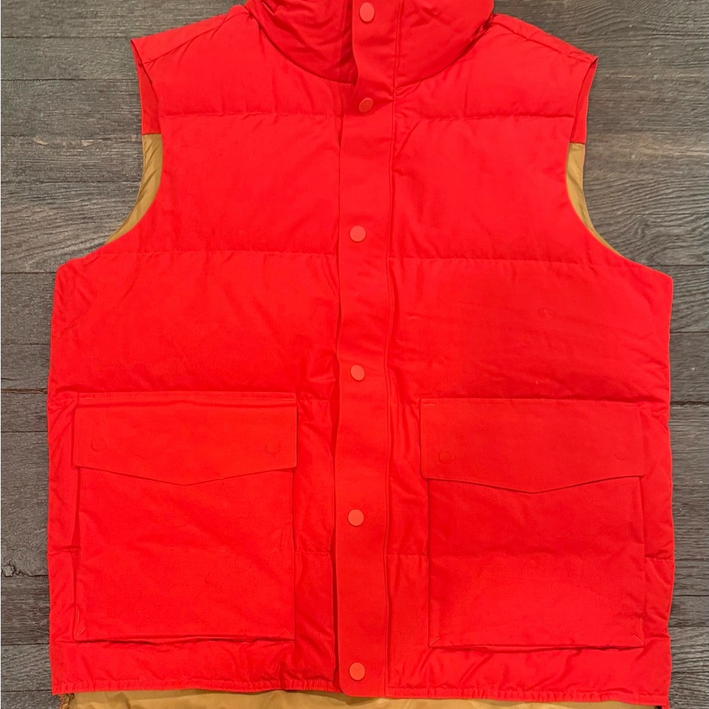 Cooperative Red and Brown Vest